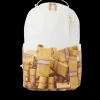 BACKPACKS>SPRAYGROUND GOLD MONEY BRICKS DLXV BACKPACK
