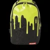 BACKPACKS>SPRAYGROUND GREEN NEON DRIP BACKPACK (ONE OF ONE)