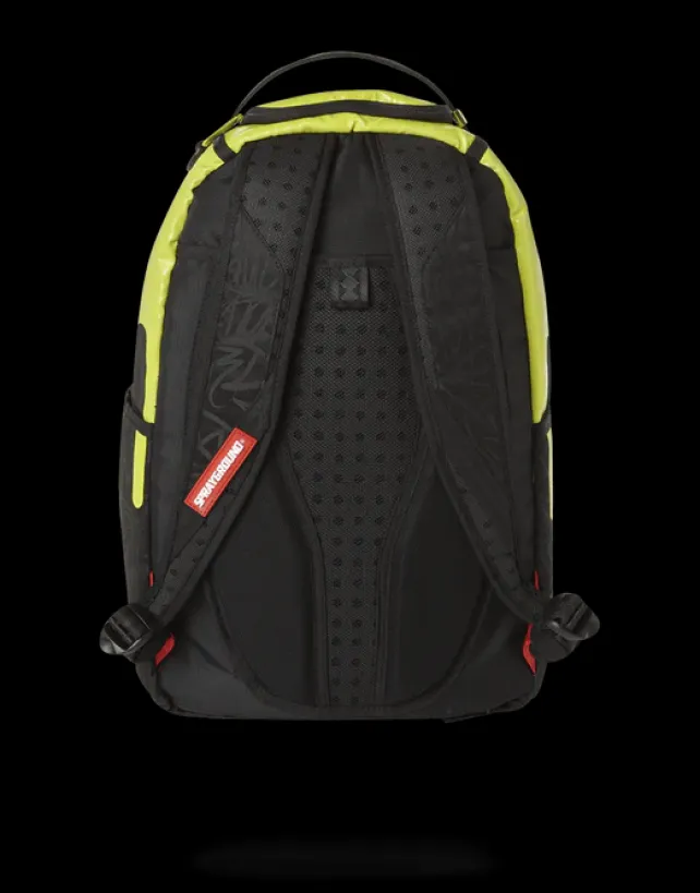 BACKPACKS>SPRAYGROUND GREEN NEON DRIP BACKPACK (ONE OF ONE)