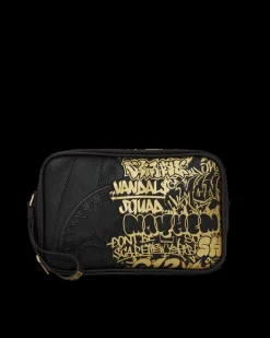 TOILETRIES AKA MONEY BAGS>SPRAYGROUND HALF GRAFF GLIDE TOILETRY BRICKSIDE BAG