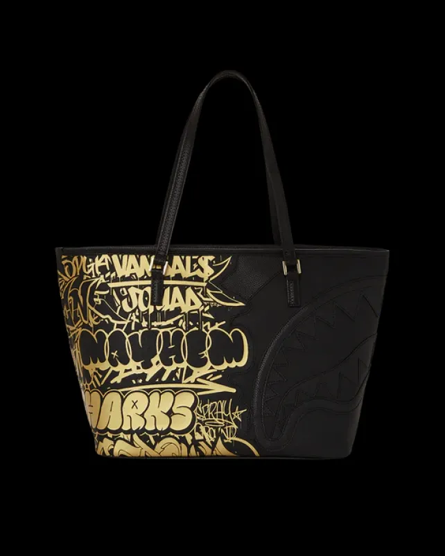 TOTES|HANDBAGS>SPRAYGROUND HALF GRAFF GLIDE TOTE