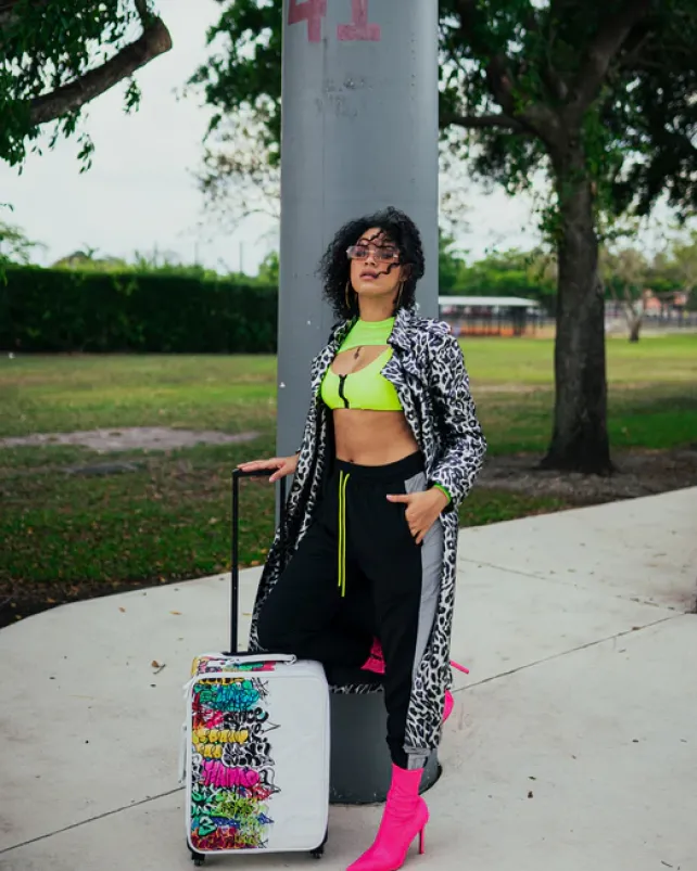 CARRY-ON LUGGAGE>SPRAYGROUND HALF GRAFF JETSETTER CARRY-ON LUGGAGE