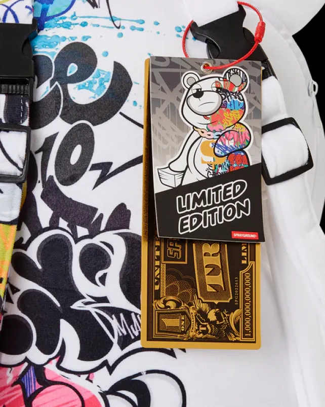 TEDDY BEAR BACKPACKS|BACKPACKS>SPRAYGROUND HALF GRAFF MONEYBEAR TEDDYBEAR BACKPACK