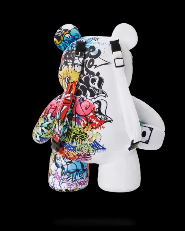 TEDDY BEAR BACKPACKS|BACKPACKS>SPRAYGROUND HALF GRAFF MONEYBEAR TEDDYBEAR BACKPACK