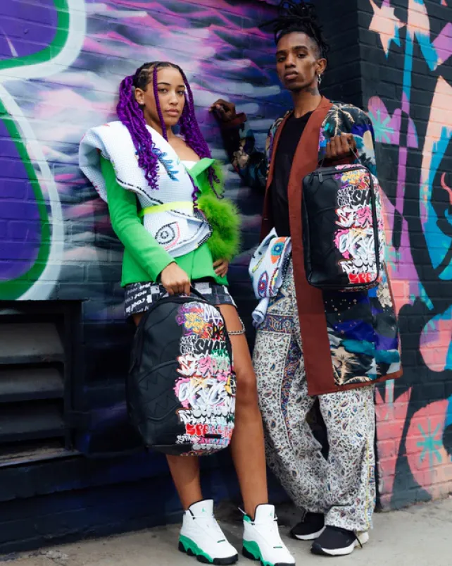 SHOE HOLDERS>SPRAYGROUND HALF GRAFF NIGHT SNEAKER HOLDER