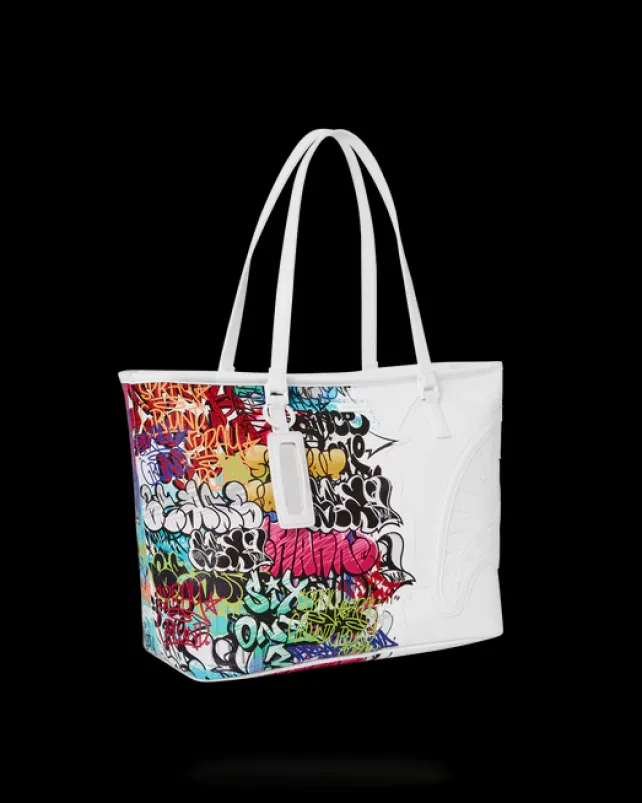 TOTES>SPRAYGROUND HALF GRAFF TOTE