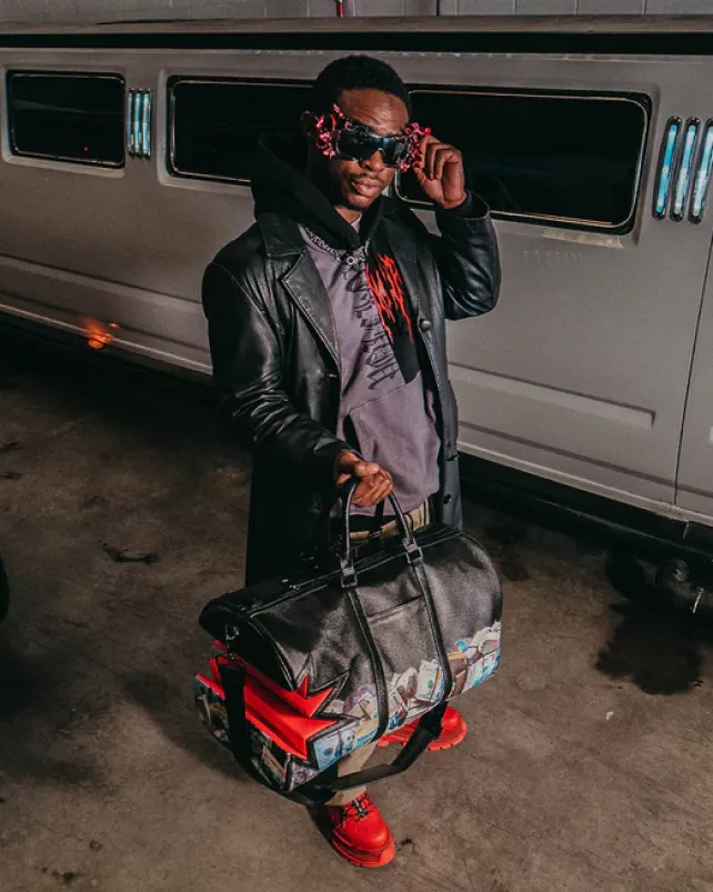 DUFFLES>SPRAYGROUND $HARKBITE LARGE DUFFLE