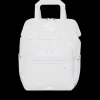 BACKPACKS>SPRAYGROUND HEAVY METAL SHARK WHITE OUT BIZ TOP OPENER BACKPACK