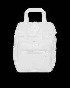 BACKPACKS>SPRAYGROUND HEAVY METAL SHARK WHITE OUT BIZ TOP OPENER BACKPACK