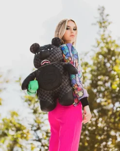TEDDY BEAR BACKPACKS|BACKPACKS>SPRAYGROUND HENNY AIIR TO THE THRONE MONEYBEAR TEDDYBEAR BACKPACK