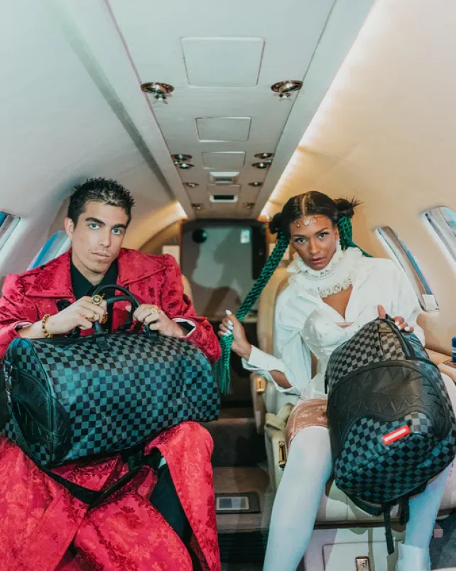 BACKPACKS>SPRAYGROUND HENNY BLACK DLX BACKPACK