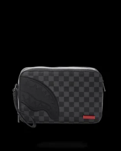 TOILETRIES AKA MONEY BAGS>SPRAYGROUND HENNY BLACK TOILETRY BAG