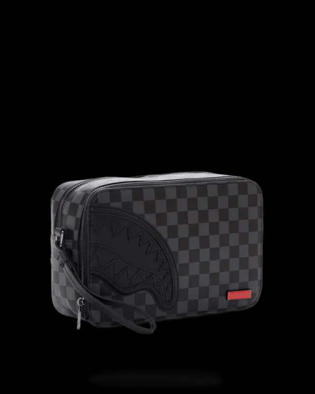 TOILETRIES AKA MONEY BAGS>SPRAYGROUND HENNY BLACK TOILETRY BAG