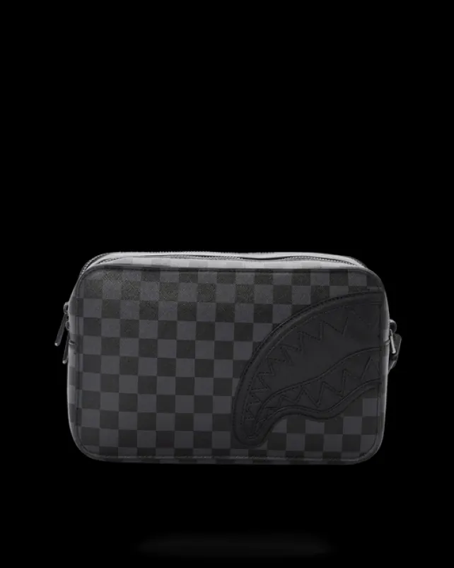 TOILETRIES AKA MONEY BAGS>SPRAYGROUND HENNY BLACK TOILETRY BAG