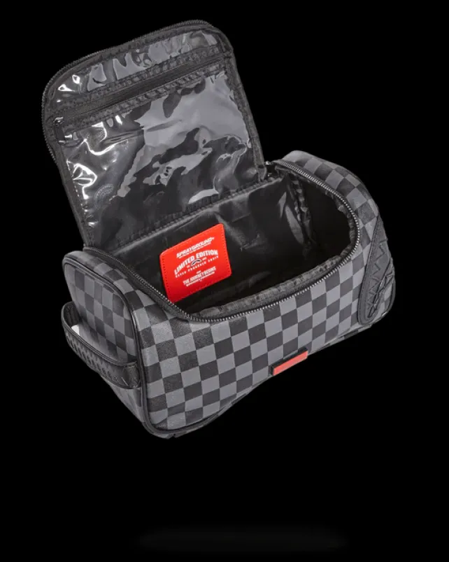 TOILETRIES AKA MONEY BAGS>SPRAYGROUND HENNY BLACK TOILETRY BAG