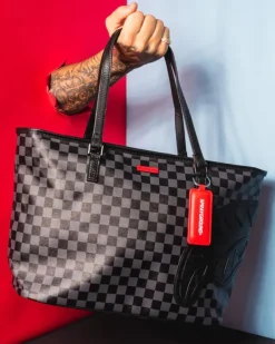 TOTES>SPRAYGROUND HENNY BLACK TOTE