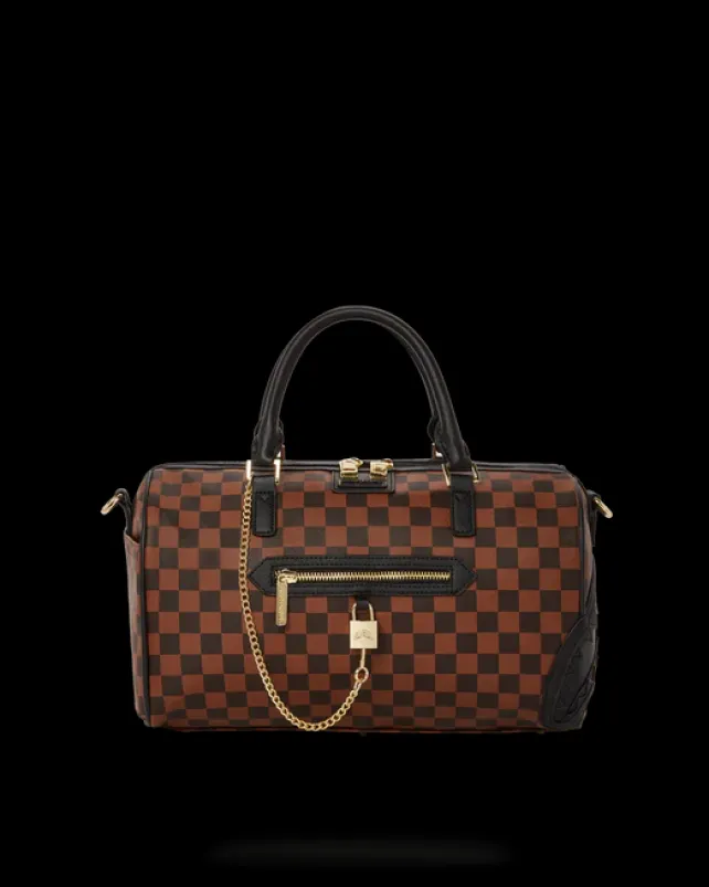 DUFFLES>SPRAYGROUND HENNY LOCK SHARKS IN PARIS MINI DUFFLE