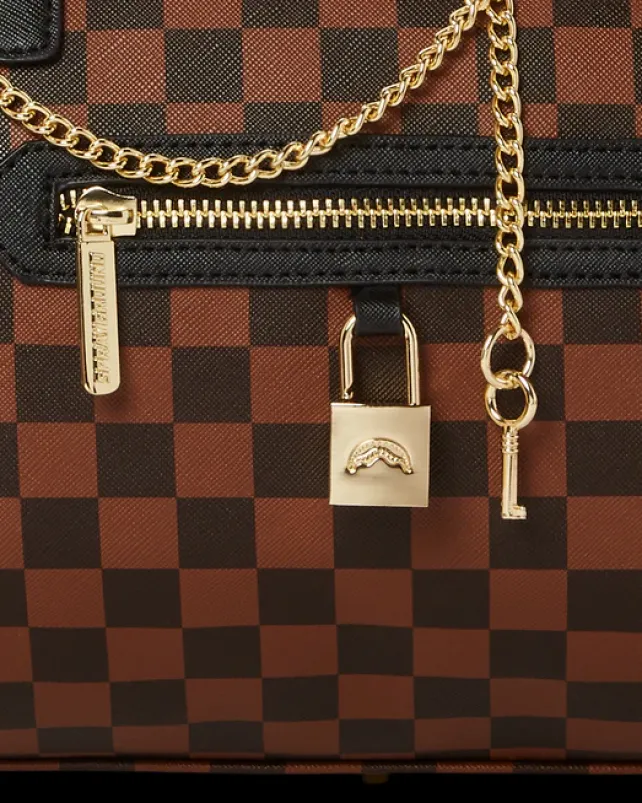DUFFLES>SPRAYGROUND HENNY LOCK SHARKS IN PARIS MINI DUFFLE