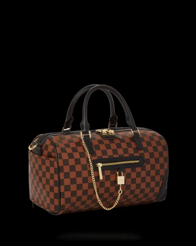 DUFFLES>SPRAYGROUND HENNY LOCK SHARKS IN PARIS MINI DUFFLE