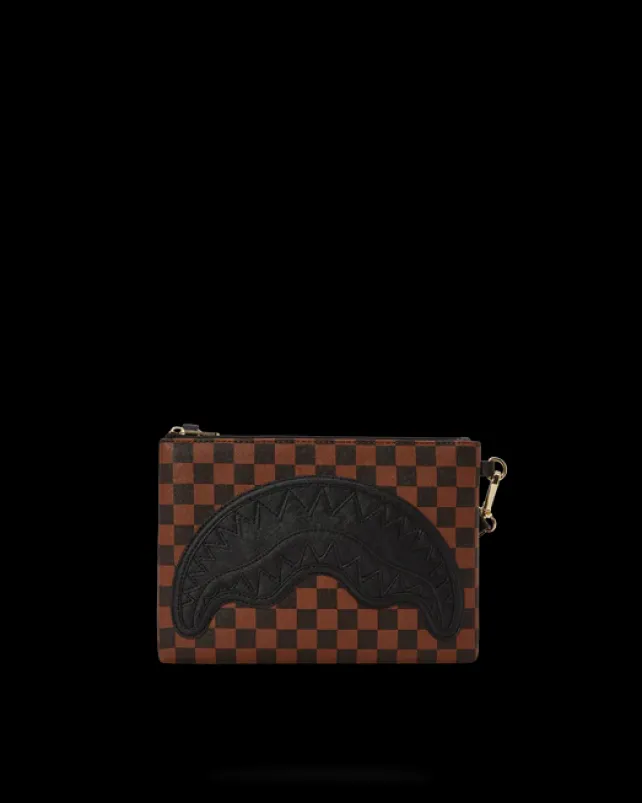 CROSSOVER CLUTCHES>SPRAYGROUND HENNY LOCK SHARKS IN PARIS CROSSOVER CLUTCH