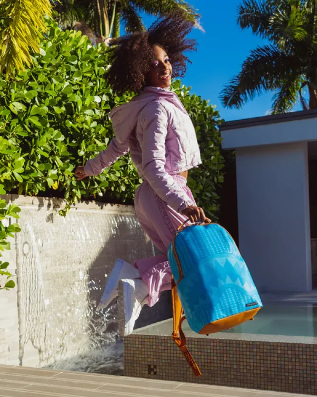 BACKPACKS>SPRAYGROUND ILLUCHAINS TURQ BACKPACK (DLXV)