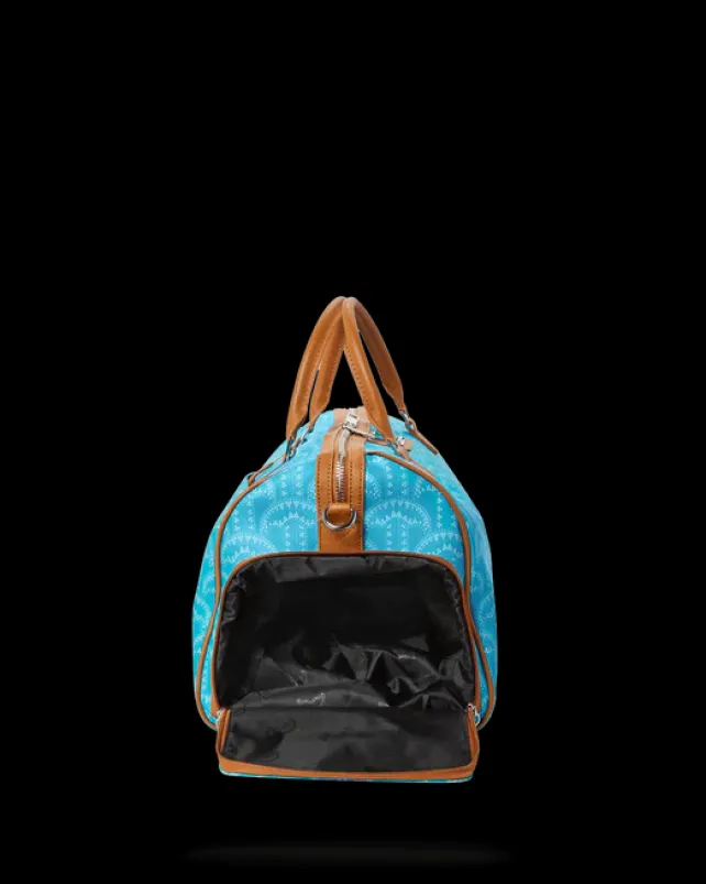 DUFFLES>SPRAYGROUND ILLUCHAINS TURQ DUFFLE