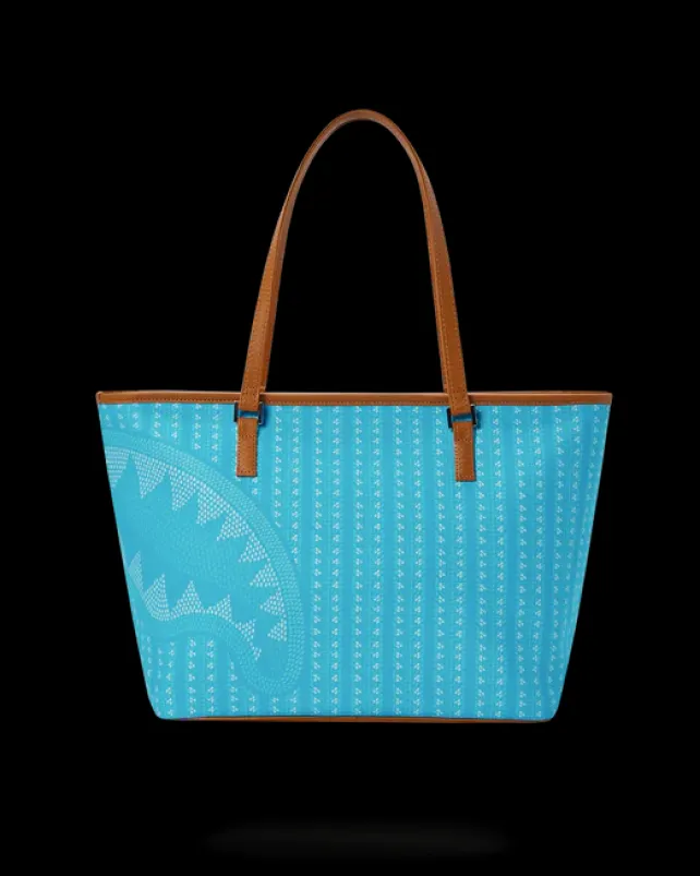 TOTES>SPRAYGROUND ILLUCHAINS TURQ TOTE