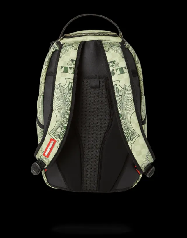 BACKPACKS>SPRAYGROUND IN GOD WE TRUST GREEN BACKPACK (ONE OF ONE)