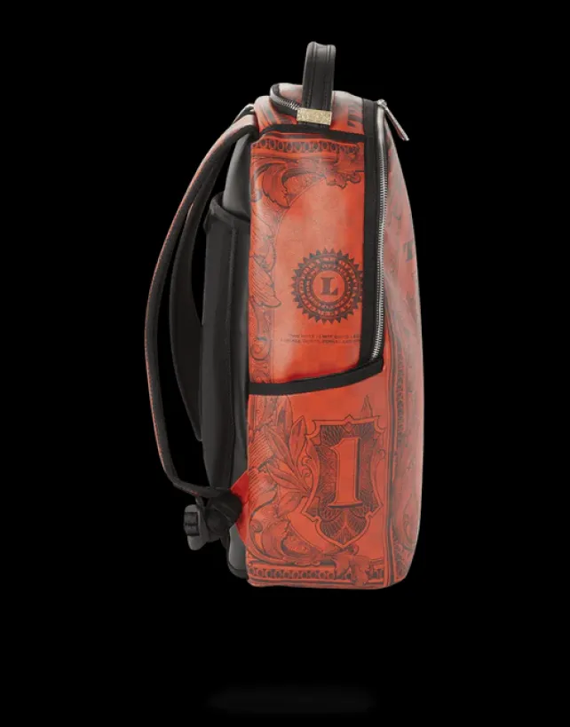BACKPACKS>SPRAYGROUND IN GOD WE TRUST RED BACKPACK (ONE OF ONE)