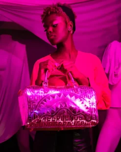 DUFFLES>SPRAYGROUND INFINITI PINK DIAMOND MINI DUFFLE