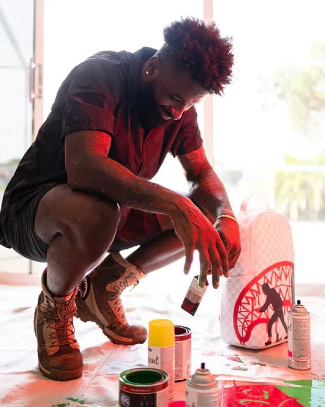 BACKPACKS>SPRAYGROUND JARVIS LANDRY WYNWOOD BACKPACK (DLXV)