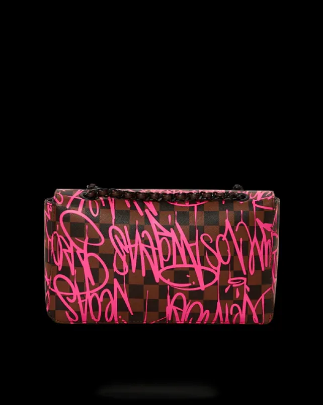 HANDBAGS>SPRAYGROUND JETGRAPHIX SHARKCHAIN HANDBAG
