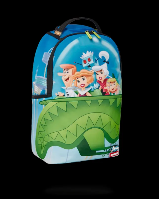 BACKPACKS>SPRAYGROUND JETSONS FLYING SHARKMOUTH BACKPACK (DLXR)