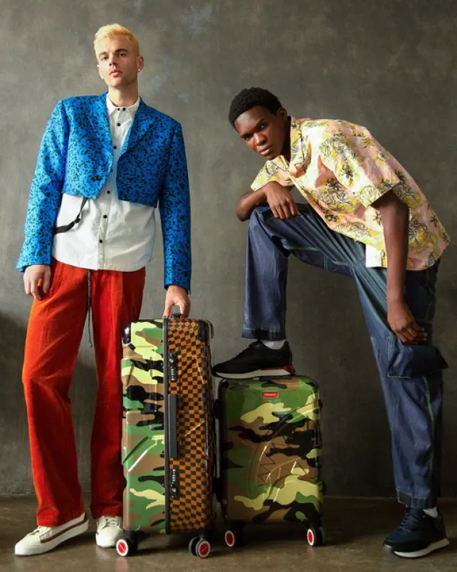 CARRY-ON LUGGAGE>SPRAYGROUND JUNGLE PARIS 21.5u201d CARRY-ON SHARKITECTURE LUGGAGE