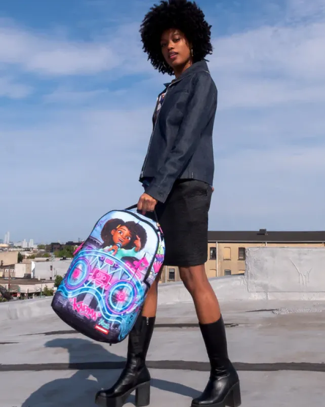 BACKPACKS>SPRAYGROUND KARMA'S WORLD TURN UP THE VOLUME BACKPACK