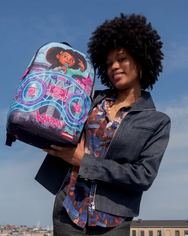 BACKPACKS>SPRAYGROUND KARMA'S WORLD TURN UP THE VOLUME BACKPACK
