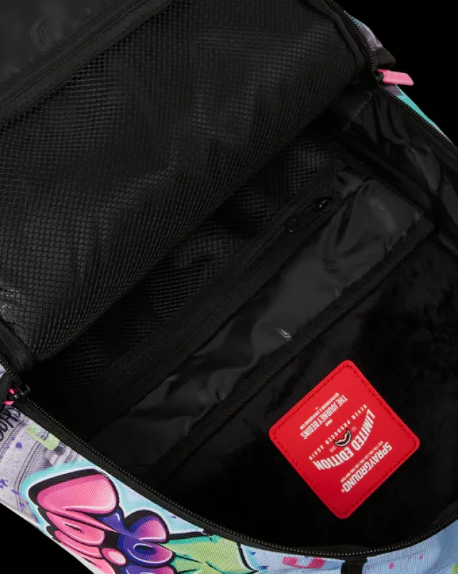 BACKPACKS>SPRAYGROUND KARMA'S WORLD TURN UP THE VOLUME BACKPACK