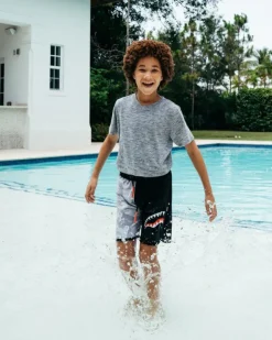SWIMWEAR>SPRAYGROUND KIDS DAMAGE CONTROL SWIM TRUNKS