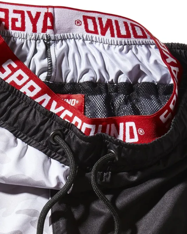 SWIMWEAR>SPRAYGROUND KIDS DAMAGE CONTROL SWIM TRUNKS