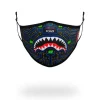 FACE MASKS>SPRAYGROUND KIDS FORM FITTING MASK: ARCADE SHARK