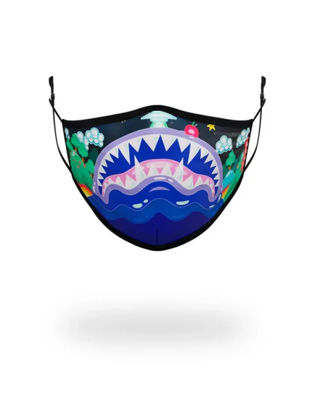 FACE MASKS>SPRAYGROUND KIDS FORM FITTING MASK: ASTRO BUBBLE