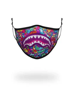 FACE MASKS>SPRAYGROUND KIDS FORM FITTING MASK: CANDY SHARK