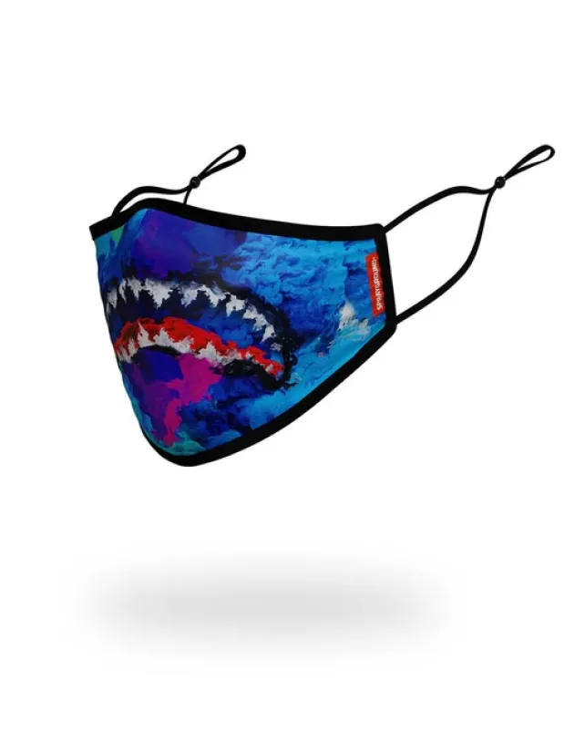 FACE MASKS>SPRAYGROUND KIDS FORM FITTING MASK: COLOR DRIP