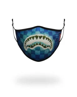 FACE MASKS>SPRAYGROUND KIDS FORM FITTING MASK: SHARK ISLAND