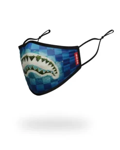 FACE MASKS>SPRAYGROUND KIDS FORM FITTING MASK: SHARK ISLAND