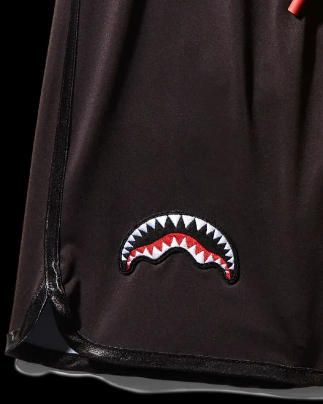 SWIMWEAR>SPRAYGROUND KIDS JAPAN WAVE SWIM TRUNKS (BLACK)