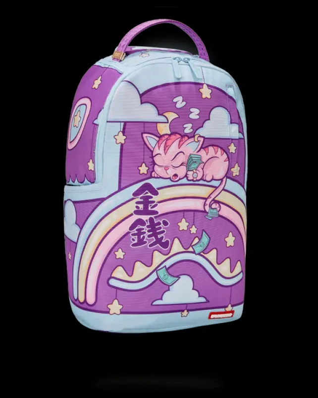 BACKPACKS>SPRAYGROUND KITTY MONEY NAPSACK u30b9u30d7u30ecu30fcu30b0u30e9u30a6u30f3u30c9 (DLXR)