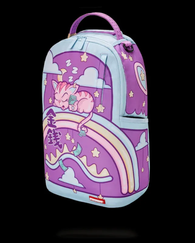 BACKPACKS>SPRAYGROUND KITTY MONEY NAPSACK u30b9u30d7u30ecu30fcu30b0u30e9u30a6u30f3u30c9 (DLXR)