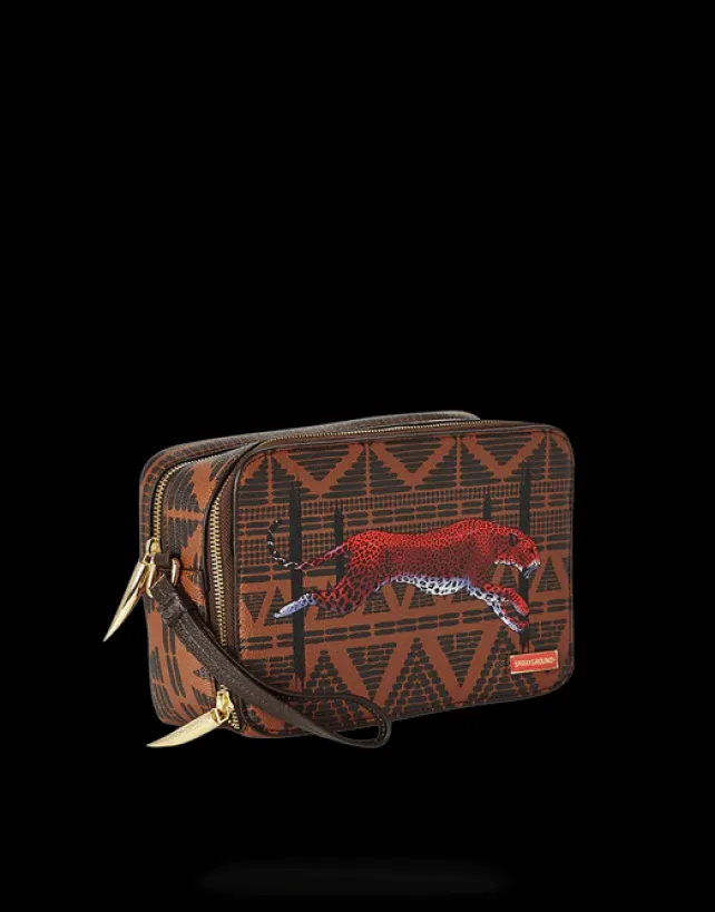 TOILETRIES AKA MONEY BAGS>SPRAYGROUND LEOPARDS IN PARIS TOILETRY AKA MONEY BAG