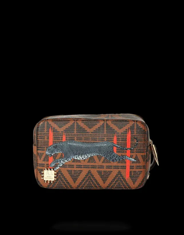 TOILETRIES AKA MONEY BAGS>SPRAYGROUND LEOPARDS IN PARIS TOILETRY AKA MONEY BAG